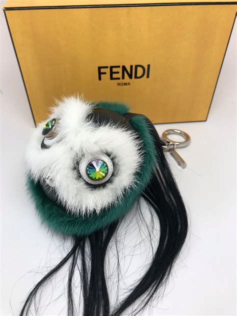 cheap fendi fur charm|Fendi fur monster bag.